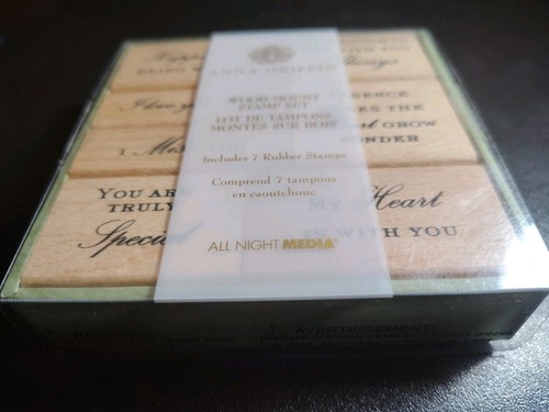 Anna griffin rubber stamp - anna, set