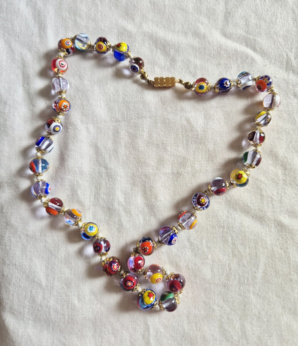 Vintage murano glass necklace - vintage,