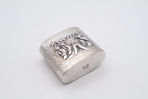 Antique chinese silver pill - chinese,