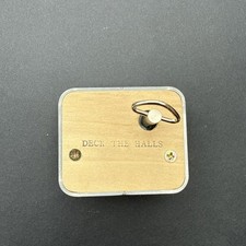 Music Box Mechanism Sankyo Deck the Halls - wind up with key doll making craft 