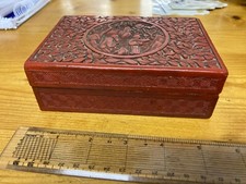 antique lovely cinnabar box