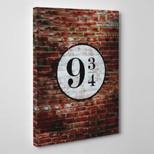 Platform 9 3/4 - Framed Canvas Art Print - Harry Potter Platform Movie Art