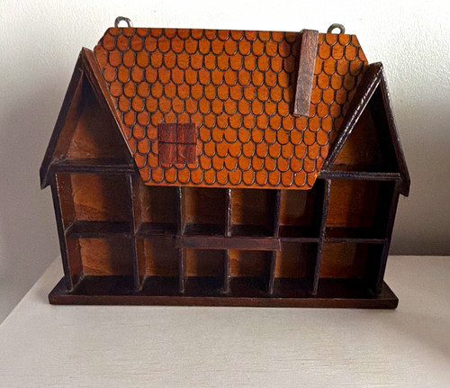 Wooden house shaped wall - wooden, house-shaped