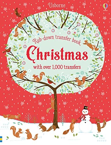Christmas rub down transfer - (rub-down,