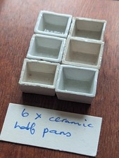 6 Vintage square glazed