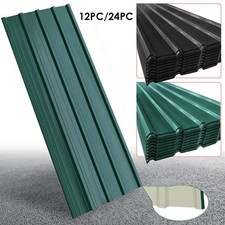 12/24X Metal Cladding Roof Sheets Corrugated Garage Carport Shed Roofing Panels