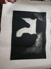 Listed Israeli Artist Ya’akov Boussidan Numbered Signed Etching Around The Table