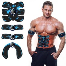 EMS Abdominal Muscle Toning Trainer ABS Stimulator AB Hip Arm Toner Fitness Belt