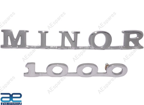 Minor 1000 boot trunk - minor, badge