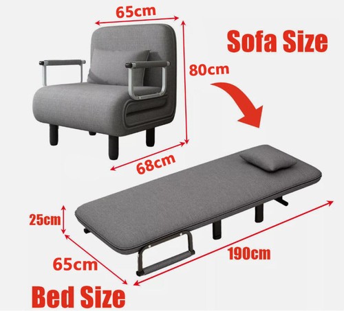 Double fabric sofa bed sleeper - fabric,