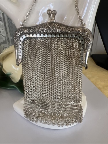 Antique german silver mesh - antique,