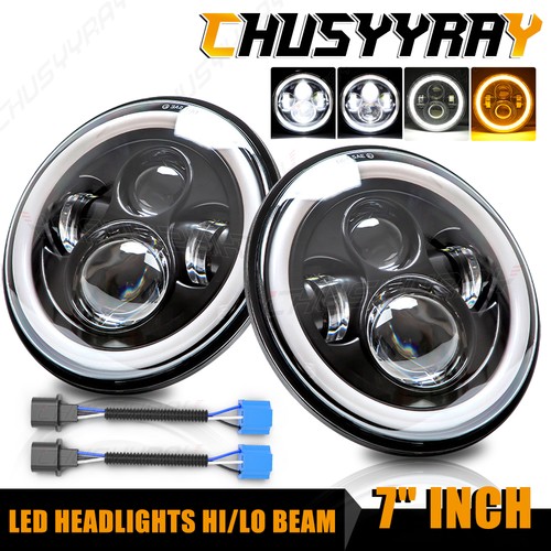Pair inch round halo - pair, 7