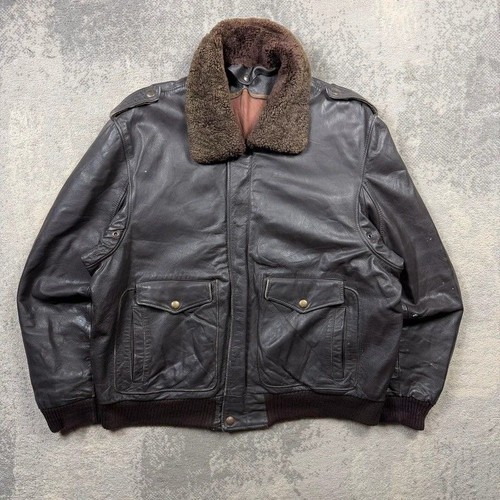Skott brown leather pilot - us,