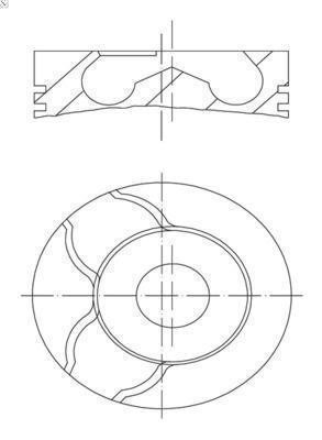 Piston mahle for volvo - piston,