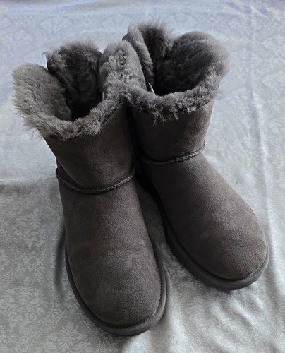 Ugg mini bailey bow grey - bailey,