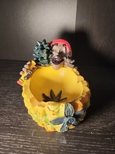 Rasta Man Jamaican Ashtray Ash Bob Marley with FREE Clipper Lighter UK Seller