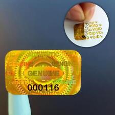 25x15mm Hologram Warranty Void Stickers Number SECURITY TAMPER PROOF EVIDENT UK
