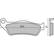 Rear Brake Pads Moto Guzzi