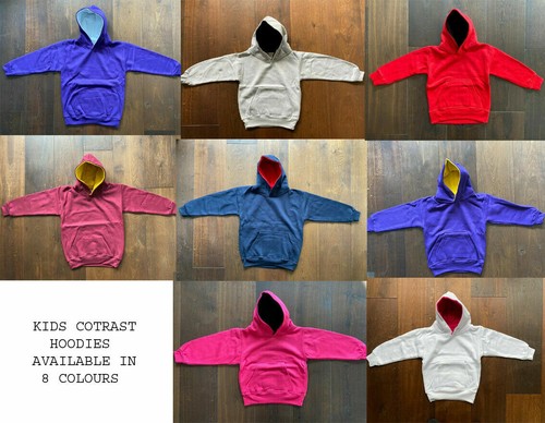 Kids unisex hoodie - unisex, contrast