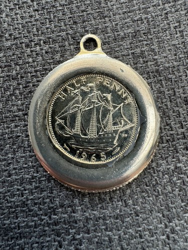 1965 half penny coin - 1965,
