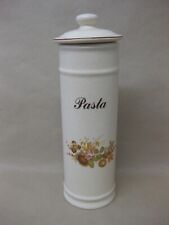 Vintage Westfield Pottery Pasta Spaghetti Storage Jar Canister ~ Nuts / Floral