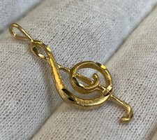14K Yellow Gold Treble Clef