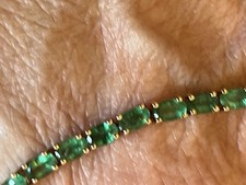 Zambian emerald Bracelet 7.5