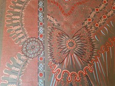 Zandra Rhodes 'Rococo' Glazed Cotton for Osborne & Little  - 1980s - 1m x 1.5m