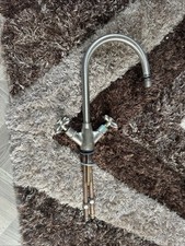 Vintage Mixer Taps  Hot And Cold - Stainless Steel