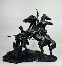 Military Charge Of The Light Brigade? Cold Cast Bronze Sculpture By David Geenty