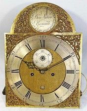 GREAT YARMOUTH 8 DAY BRASS FACED LONGCASE GRANDFATHER CLOCK WORKS MOVEMENT