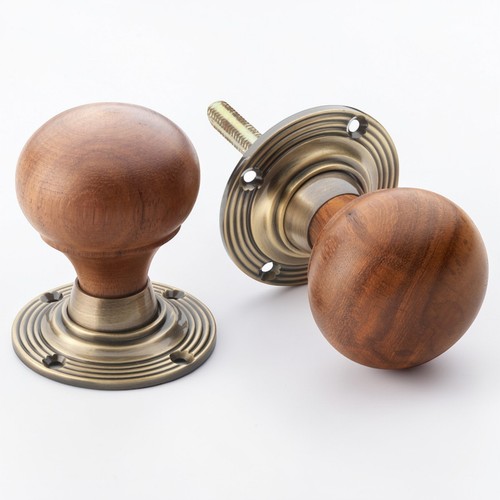 Pairs rosewood antique brass - pairs,