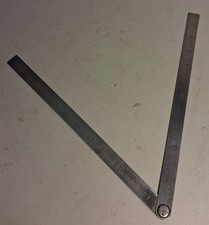 Vintage Chesterman No 233M Folding Steel Rule