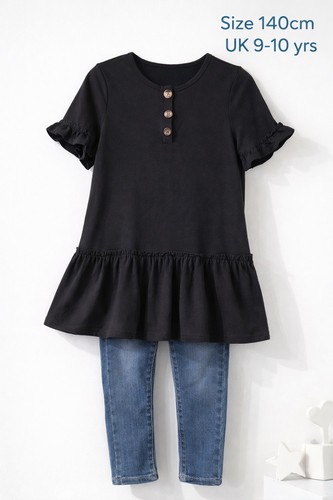 Girls peplum tunic top - peplum, 140cm