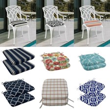 Set of 2 Chair Seat Pads Patio