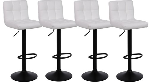 White bar stools breakfast - x,