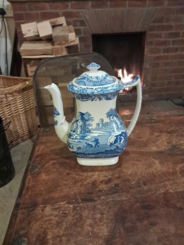 Spode blue italian coffee pot - blue,