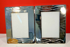 Waterford Silver Grey 'Ballet Ribbon' Photo Frame 4x6 Three Photos