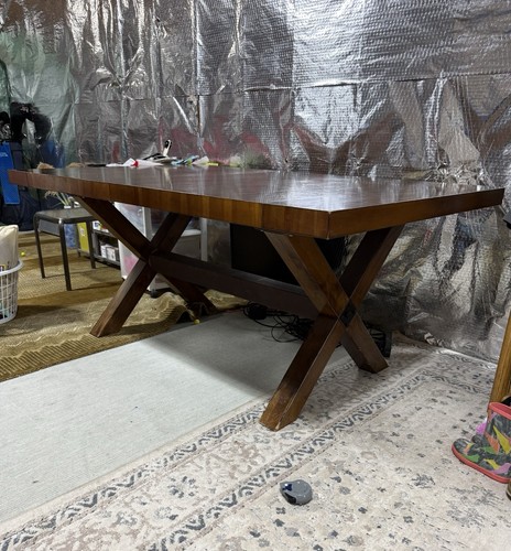 Darkwood dining table - dining,