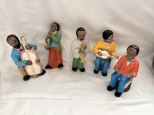 FIVE Vintage Painted Porcelain