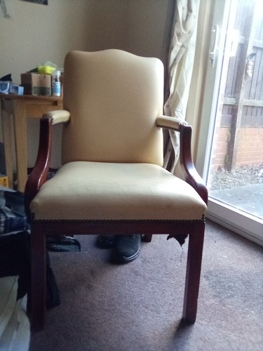 Dinning chair bagel leather - in,