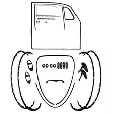 Body Rubber Seal Kit 1962-1963