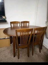 1 large Wood Dining Table  With 8Chairs