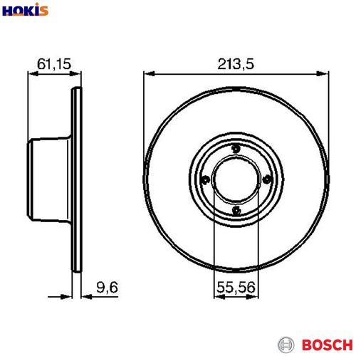 Brake disc 986 478 811 - 2x, 0