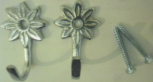 Decorative silver curtain tie - curtain,