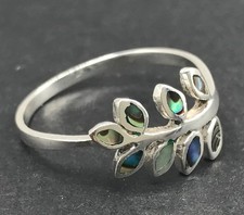 Abalone shell ring solid