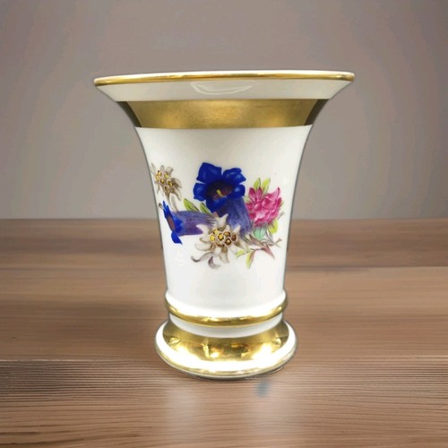Meissen porcelain trumpet - meissen, 4"
