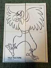 Tops Bazooka Joe 1977, Puzzle D Vile Vulture Cards Complete E183