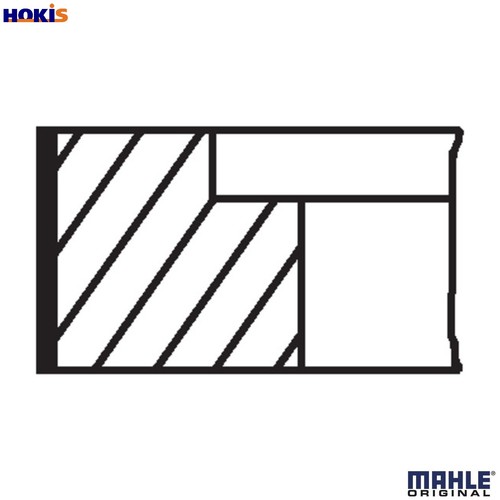 Piston ring kit - piston, n0