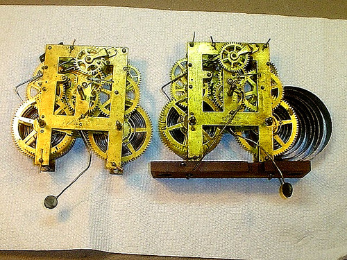 Antique waterbury clock co - 2,